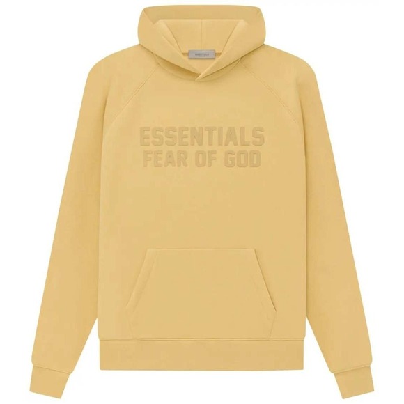 Fear of God Essentials Other - Fear of God Essentials Light Tuscan Hoodie Size Large Pullover Logo NWT